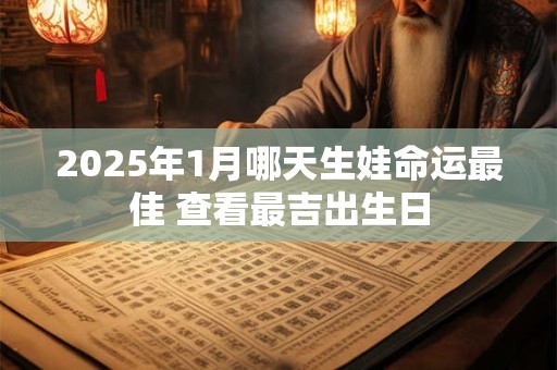 2025年1月哪天生娃命运最佳 查看最吉出生日
