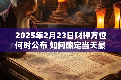 2025年2月21日财神方位在哪 找准方位迎财运