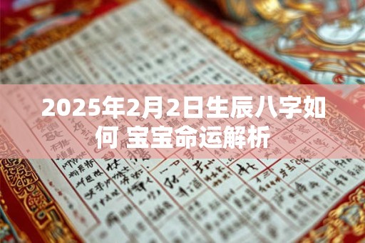2025年2月2日生辰八字如何 宝宝命运解析