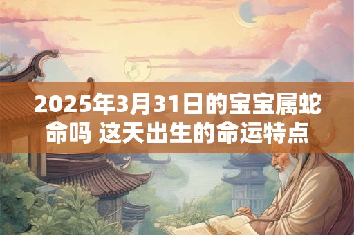 2025年3月31日的宝宝属蛇命吗 这天出生的命运特点有哪些