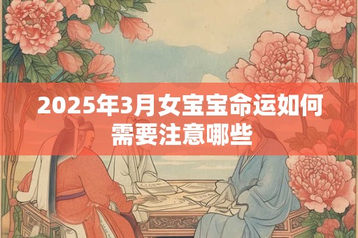 2025年3月女宝宝命运如何 需要注意哪些