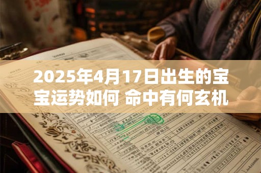 2025年4月17日出生的宝宝运势如何 命中有何玄机
