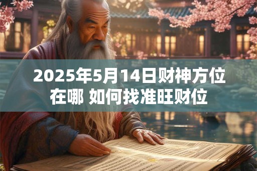 2025年5月14日财神方位在哪 如何找准旺财位