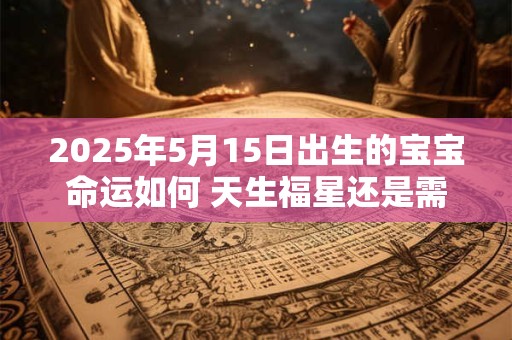 2025年5月15日出生的宝宝命运如何 天生福星还是需后天努力