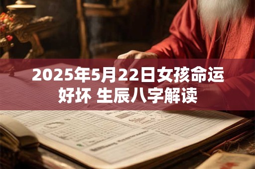 2025年5月22日女孩命运好坏 生辰八字解读