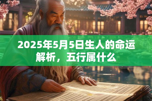 2025年5月5日出生的宝宝是什么命 命运如何