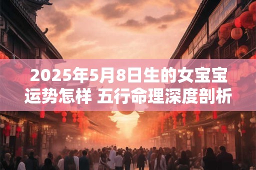 2025年5月8日生的女宝宝运势怎样 五行命理深度剖析