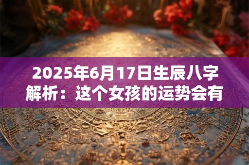 2025年6月17日出生的宝宝命运详解：她会有怎样的性格与机遇