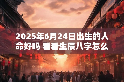 2025年6月24日出生的人命好吗 看看生辰八字怎么说