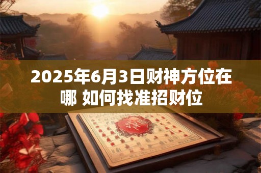 2025年6月2日财神方位在哪 如何找准今日吉位