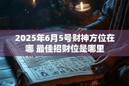 2025年6月5号财神方位在哪 最佳招财位是哪里