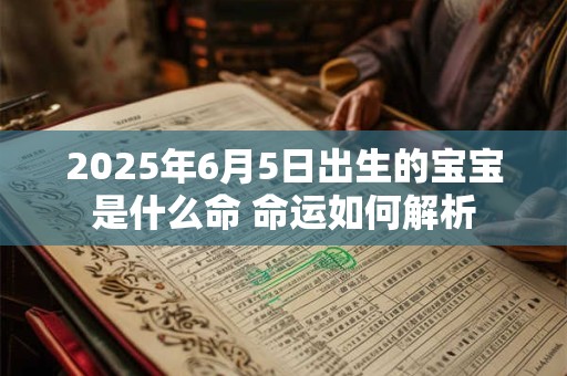 2025年6月5日出生的宝宝是什么命 命运如何解析