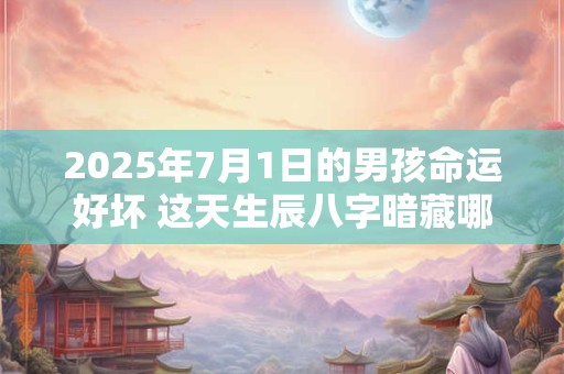 2025年7月1日的男孩命运好坏 这天生辰八字暗藏哪些人生奥秘