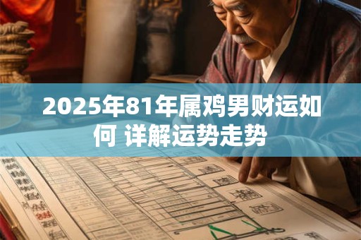 2025年81年属鸡男财运如何 详解运势走势