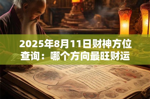 2025年8月11日财神方位查询：哪个方向最旺财运