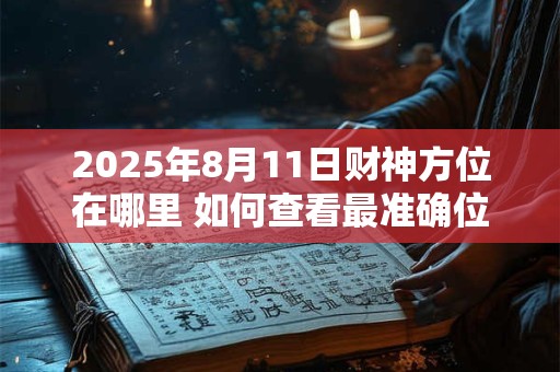 2025年8月11日财神方位在哪里 如何查看最准确位置