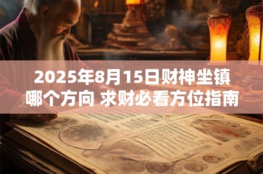 2025年8月15日求财大利方向 财神位怎么找