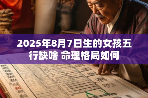 2025年8月7日生的女孩五行缺啥 命理格局如何