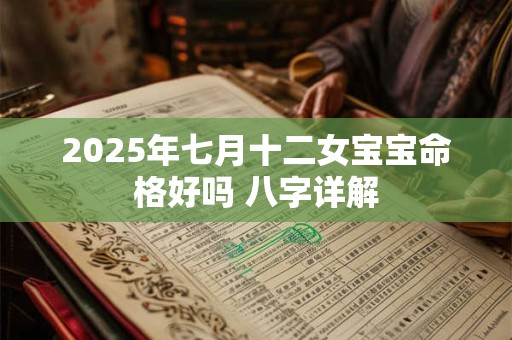2025年七月十二女宝宝命格好吗 八字详解