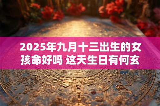 详细阅读:2025年九月十三出生的女孩命好吗 这天生日有何玄机 2025年九月十三出生的女孩命好吗 这天生日有何玄机