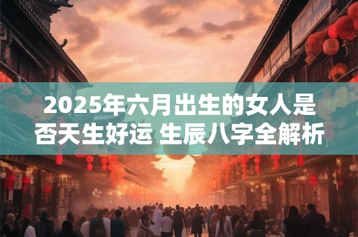 2025年六月出生的女人是否天生好运 生辰八字全解析