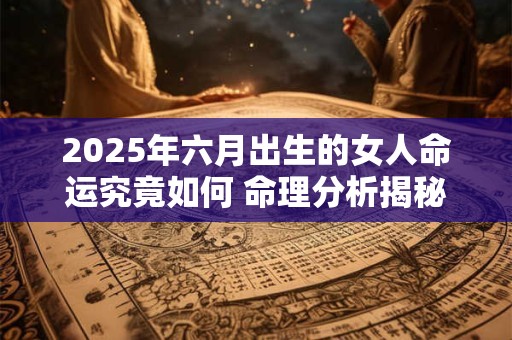 2025年六月出生的女人命运究竟如何 命理分析揭秘