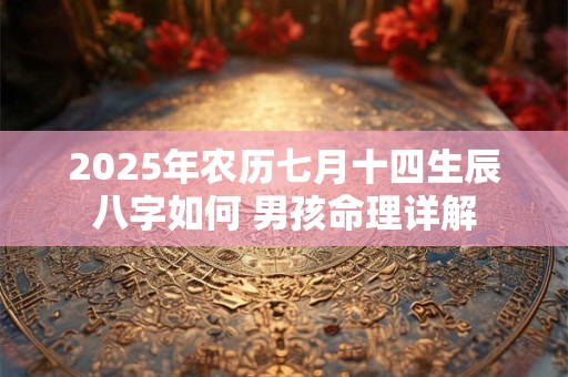 2025年农历七月十四生辰八字如何 男孩命理详解