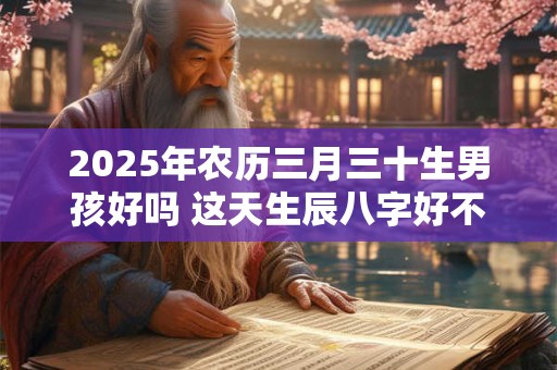 2025年农历三月三十生男孩好吗 这天生辰八字好不好