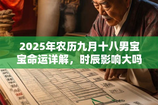 2025年农历九月十八男宝宝命运详解，时辰影响大吗