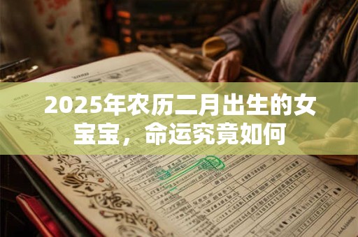 2025年农历二月出生的女宝宝，命运究竟如何