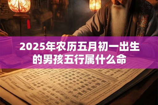 2025年农历五月初一出生的男孩五行属什么命