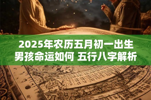 2025年农历五月初一出生男孩命运如何 五行八字解析