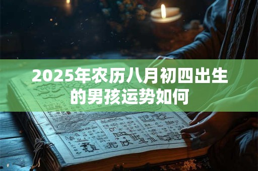 2025年农历八月初四出生的男孩运势如何