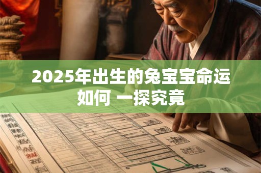 2025年出生的兔宝宝命运如何 一探究竟