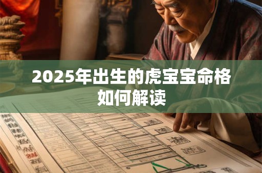 2025年出生的虎宝宝命格如何解读