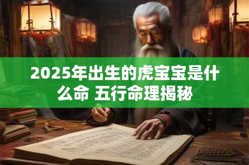 2025年出生的虎宝宝是什么命 五行命理揭秘
