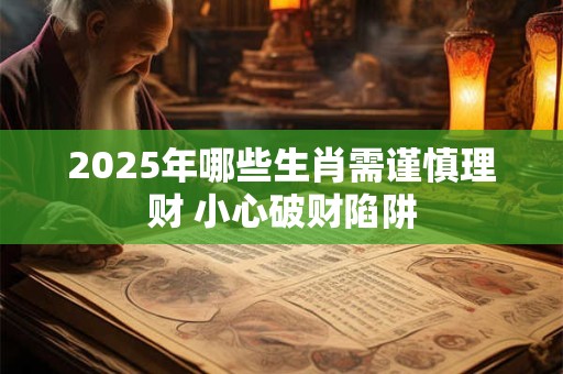2025年哪些生肖需谨慎理财 小心破财陷阱