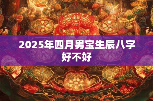 2025年四月男宝生辰八字好不好