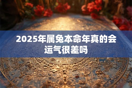 2025年属兔本命年真的会运气很差吗