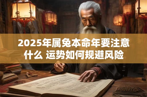 2025年属兔本命年要注意什么 运势如何规避风险