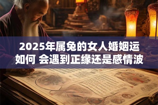 2025年属兔的女人婚姻运如何 会遇到正缘还是感情波折