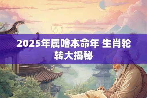 2025年属啥本命年 生肖轮转大揭秘 2025年属啥本命年 生肖轮转大揭秘