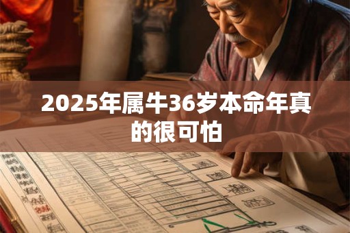 2025年属牛36岁本命年真的很可怕