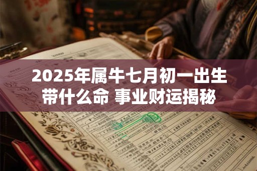 2025年属牛七月初一出生带什么命 事业财运揭秘