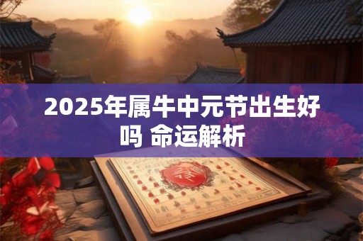 2025年属牛中元节出生好吗 命运解析