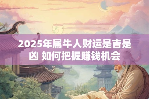 2025年属牛人财运是吉是凶 如何把握赚钱机会