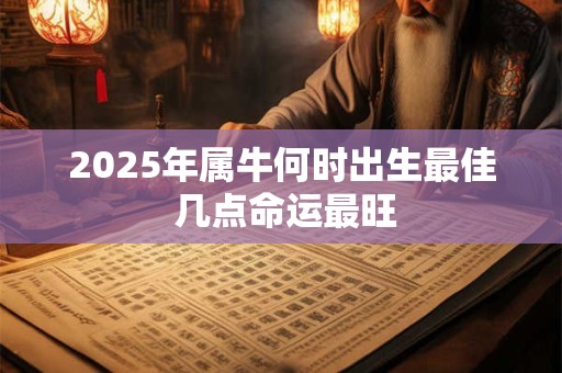 2025年属牛何时出生最佳 几点命运最旺