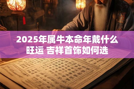 2025年属牛本命年戴什么旺运 吉祥首饰如何选