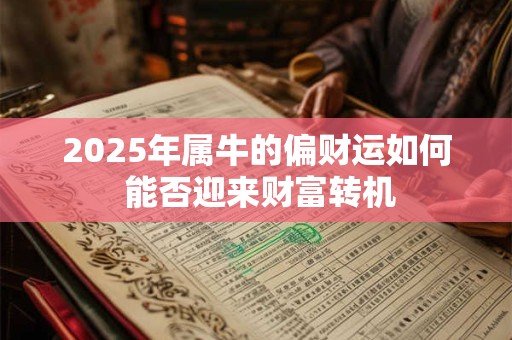 2025年属牛的偏财运如何 能否迎来财富转机