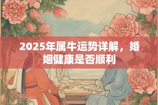 2025年属牛运势详解，婚姻健康是否顺利